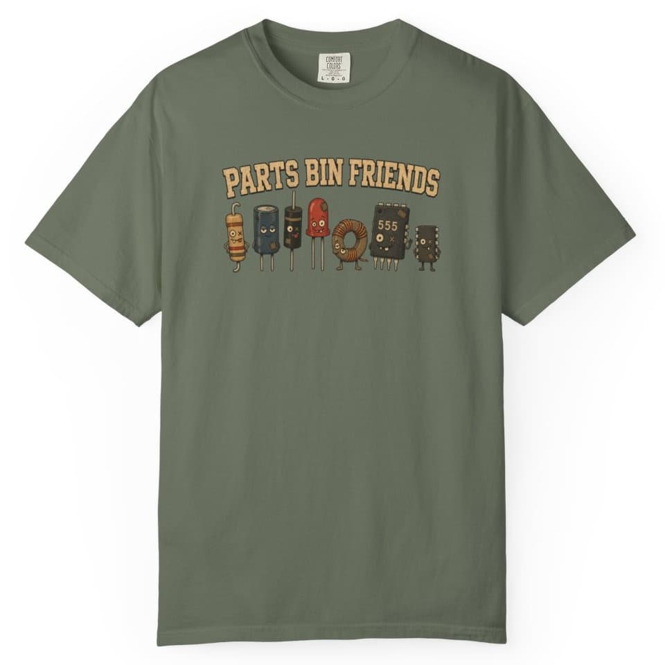 Parts Bin Friends t-shirt in Brick, photo 6
