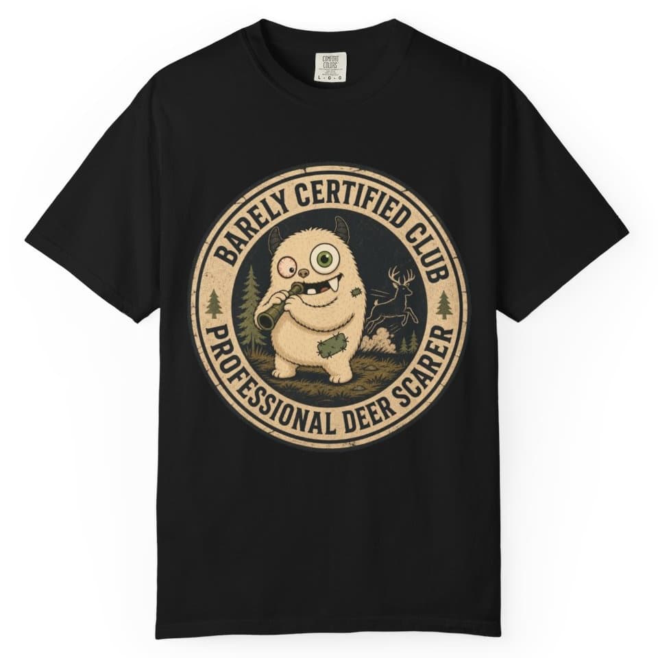 Professional Deer Scarer t-shirt in Brick, photo 2