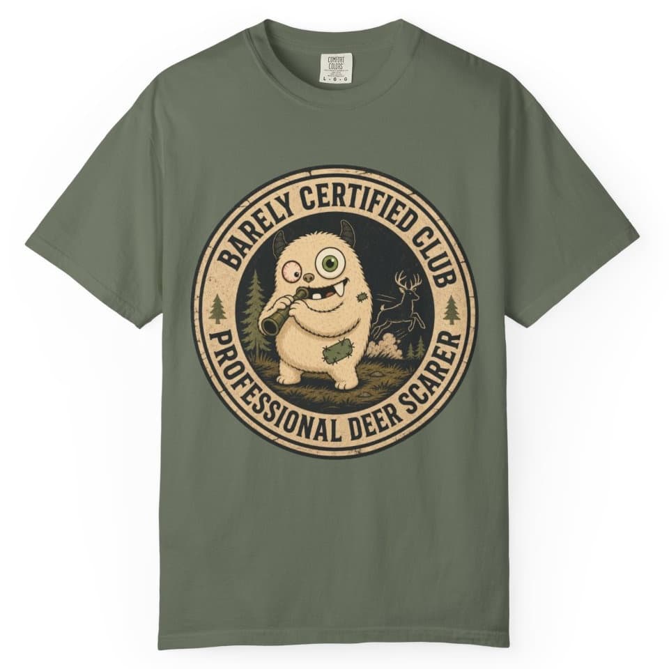 Professional Deer Scarer t-shirt in Brick, photo 6