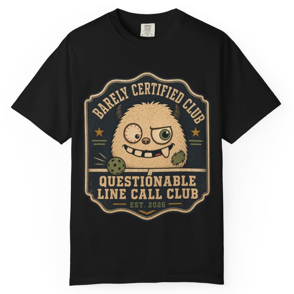 Questionable Line Call Club t-shirt in Brick, photo 2