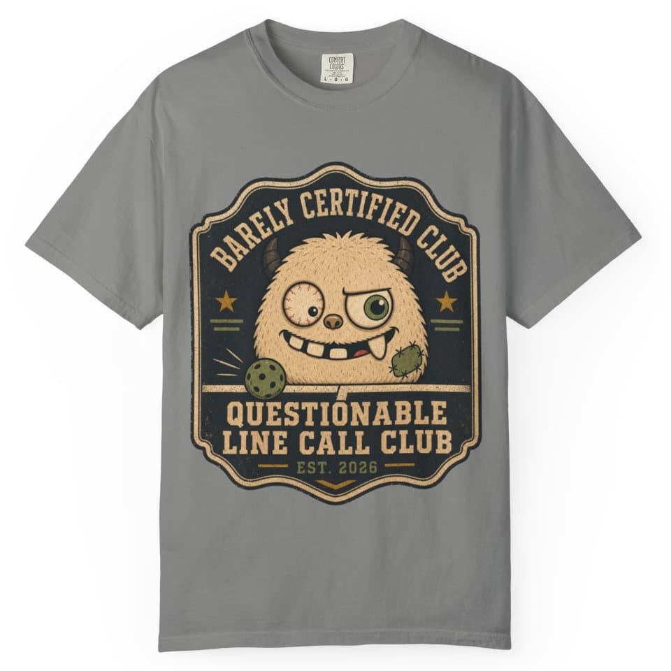 Questionable Line Call Club t-shirt in Brick, photo 7