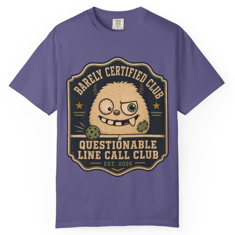 Questionable Line Call Club t-shirt in Brick, photo 6