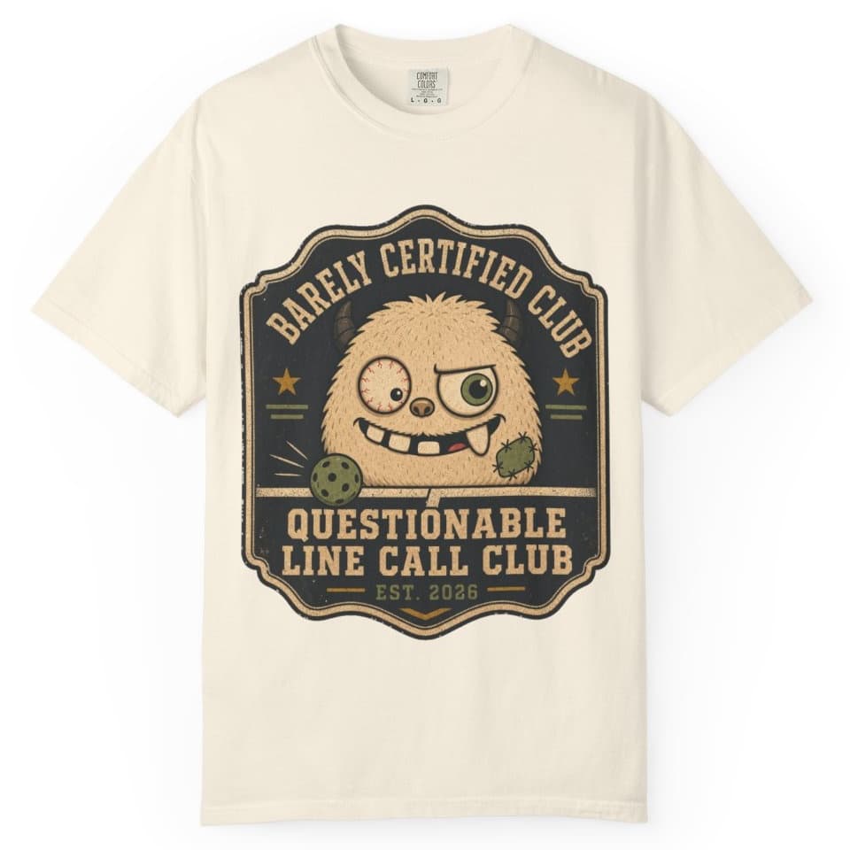 Questionable Line Call Club t-shirt in Brick, photo 8