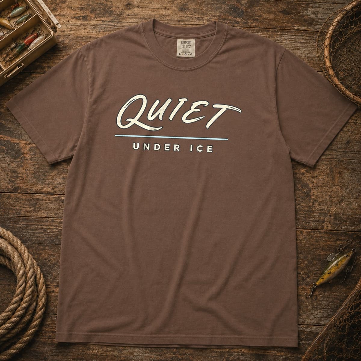 Quiet Under Ice t-shirt in Midnight, photo 3