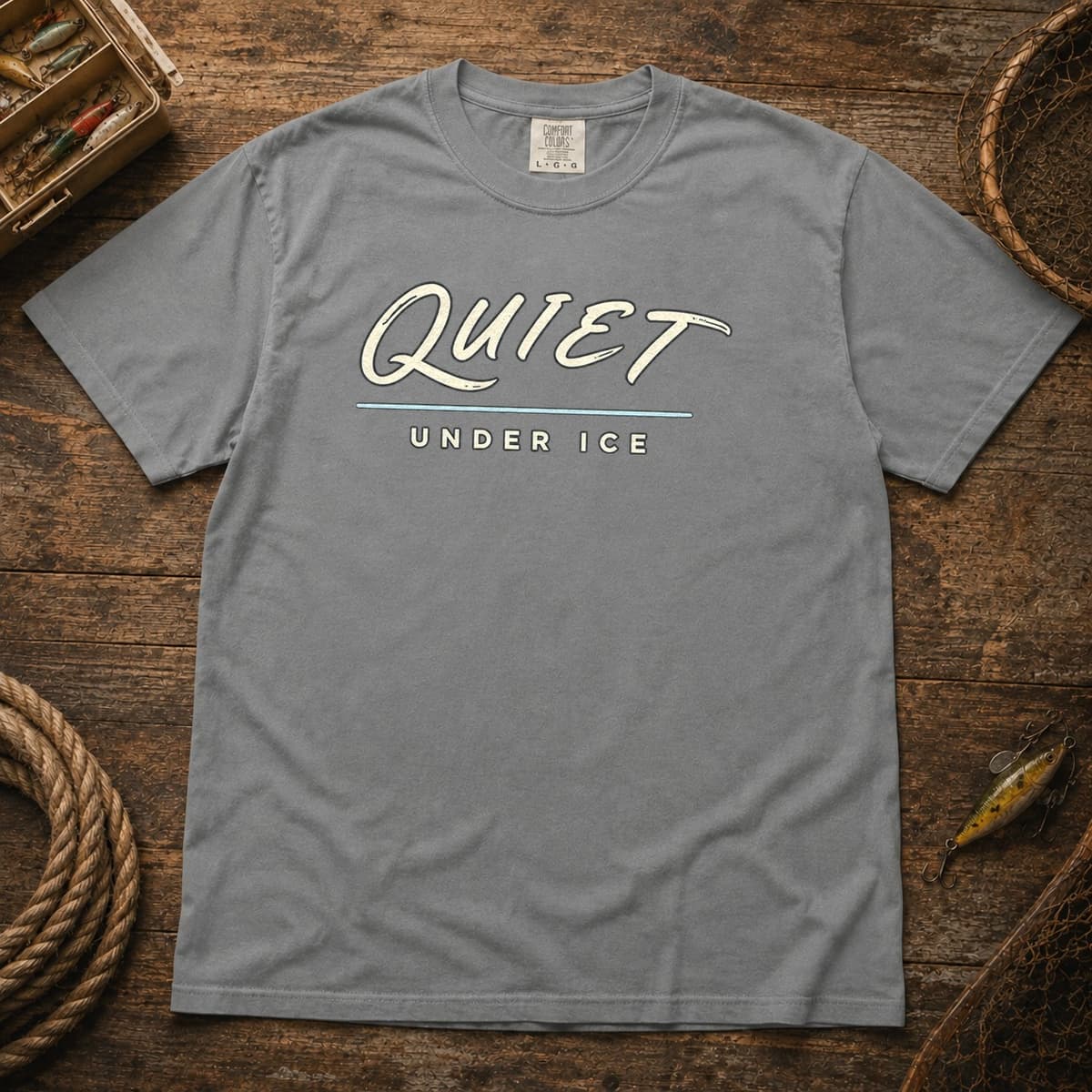 Quiet Under Ice t-shirt in Midnight, photo 7
