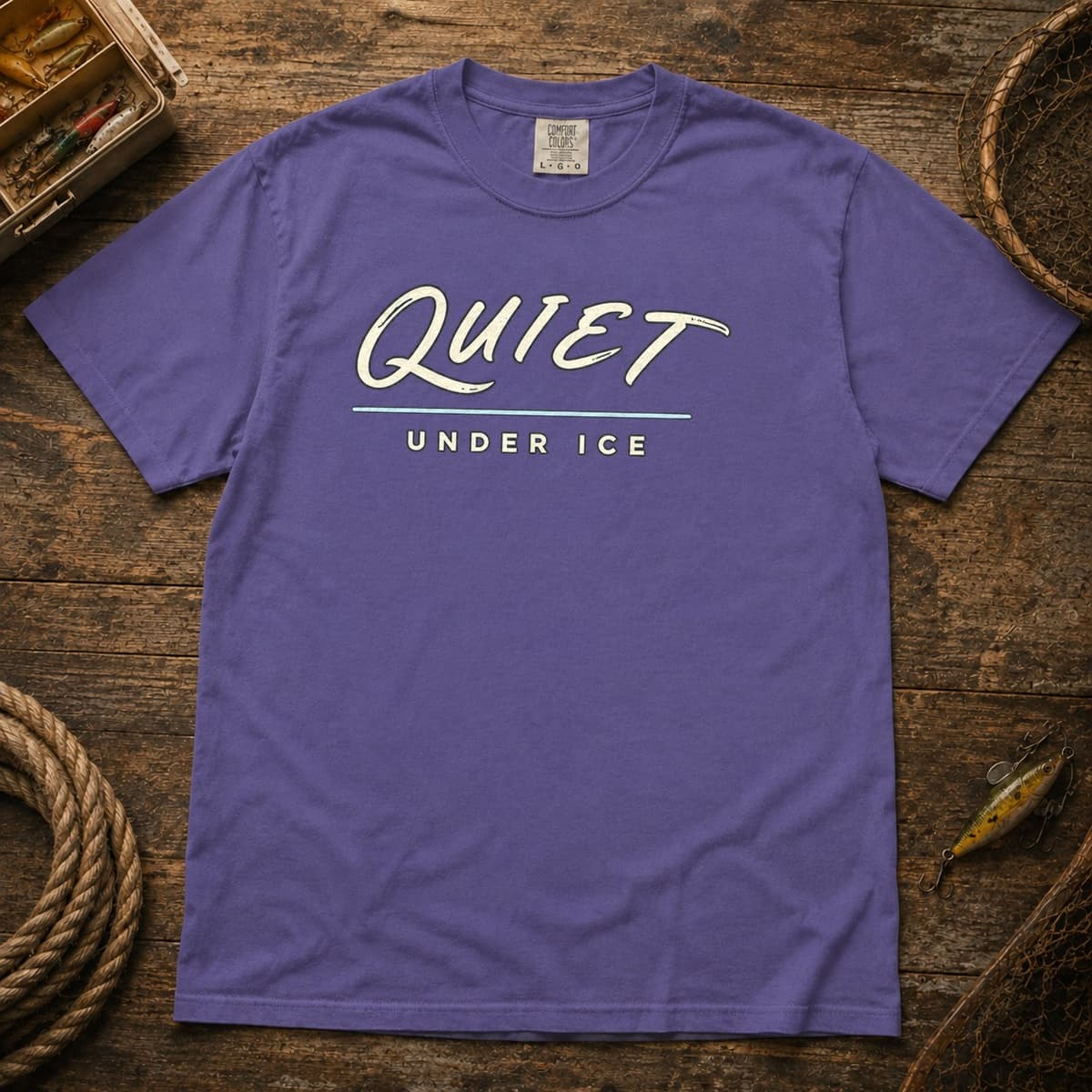 Quiet Under Ice t-shirt in Midnight, photo 6