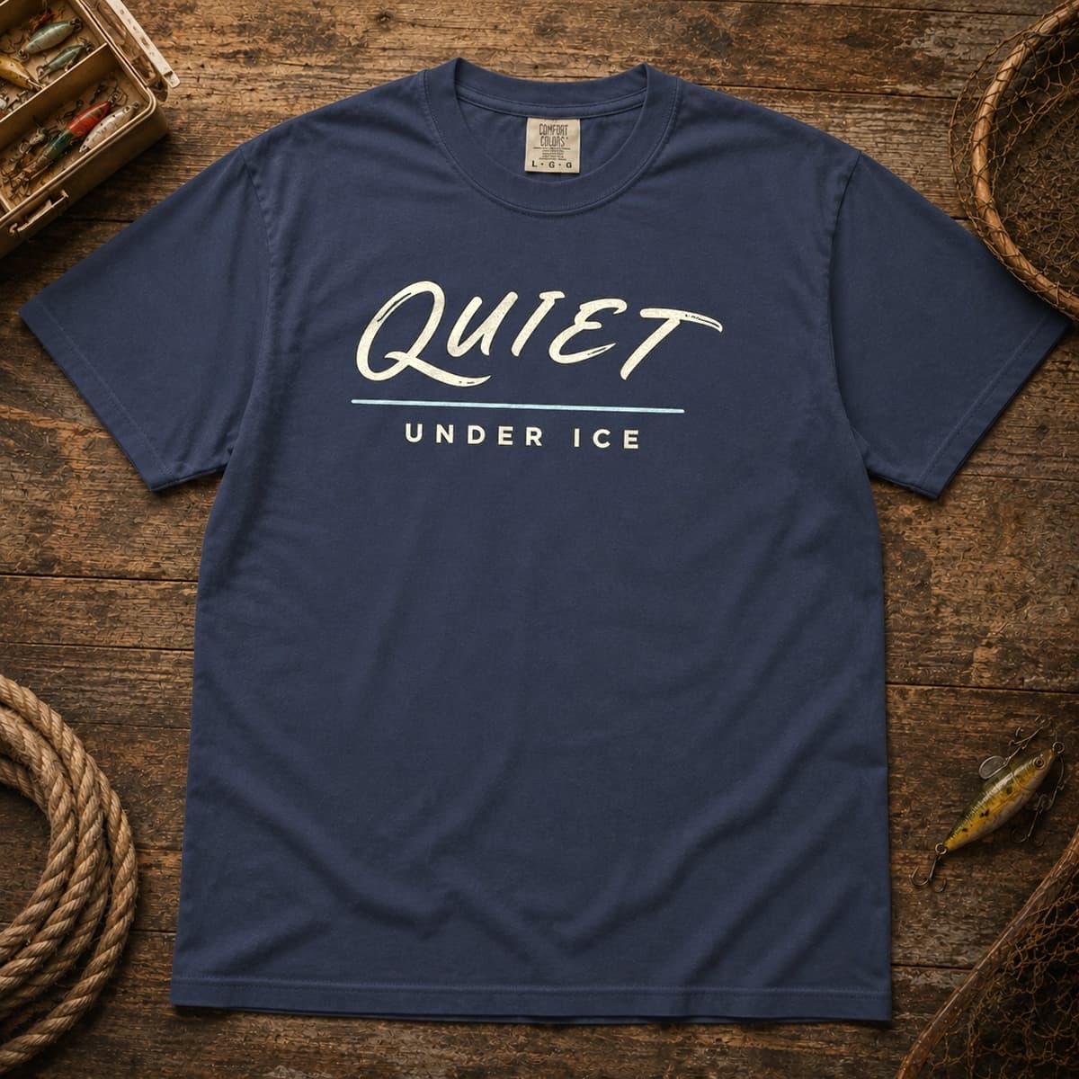 Quiet Under Ice t-shirt in Midnight, photo 1