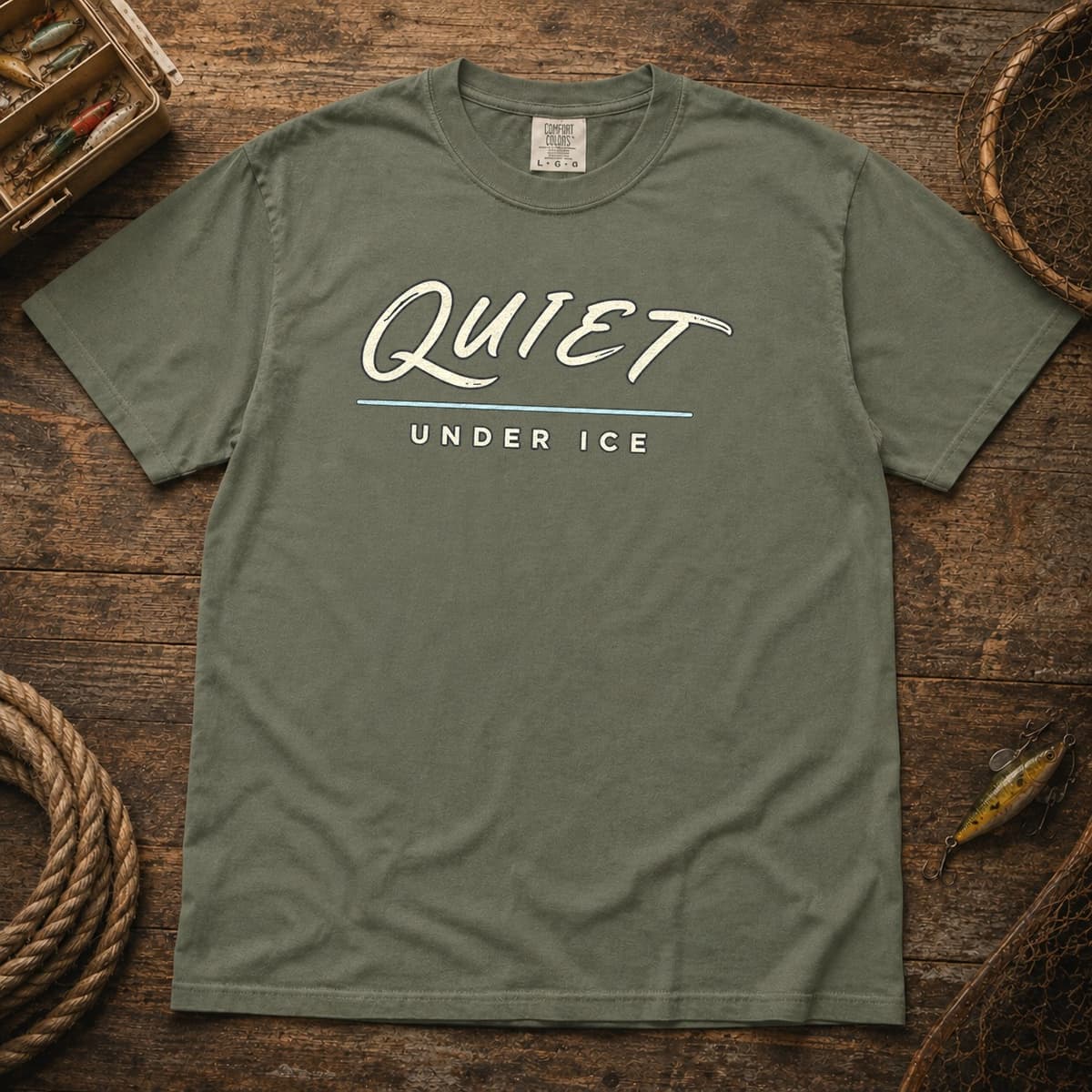 Quiet Under Ice t-shirt in Midnight, photo 5