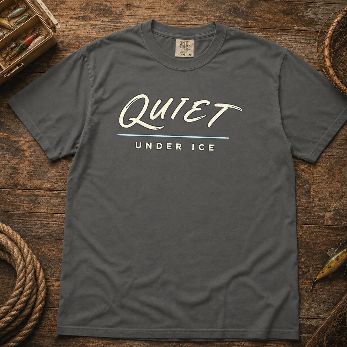 Quiet Under Ice t-shirt in Midnight, photo 4