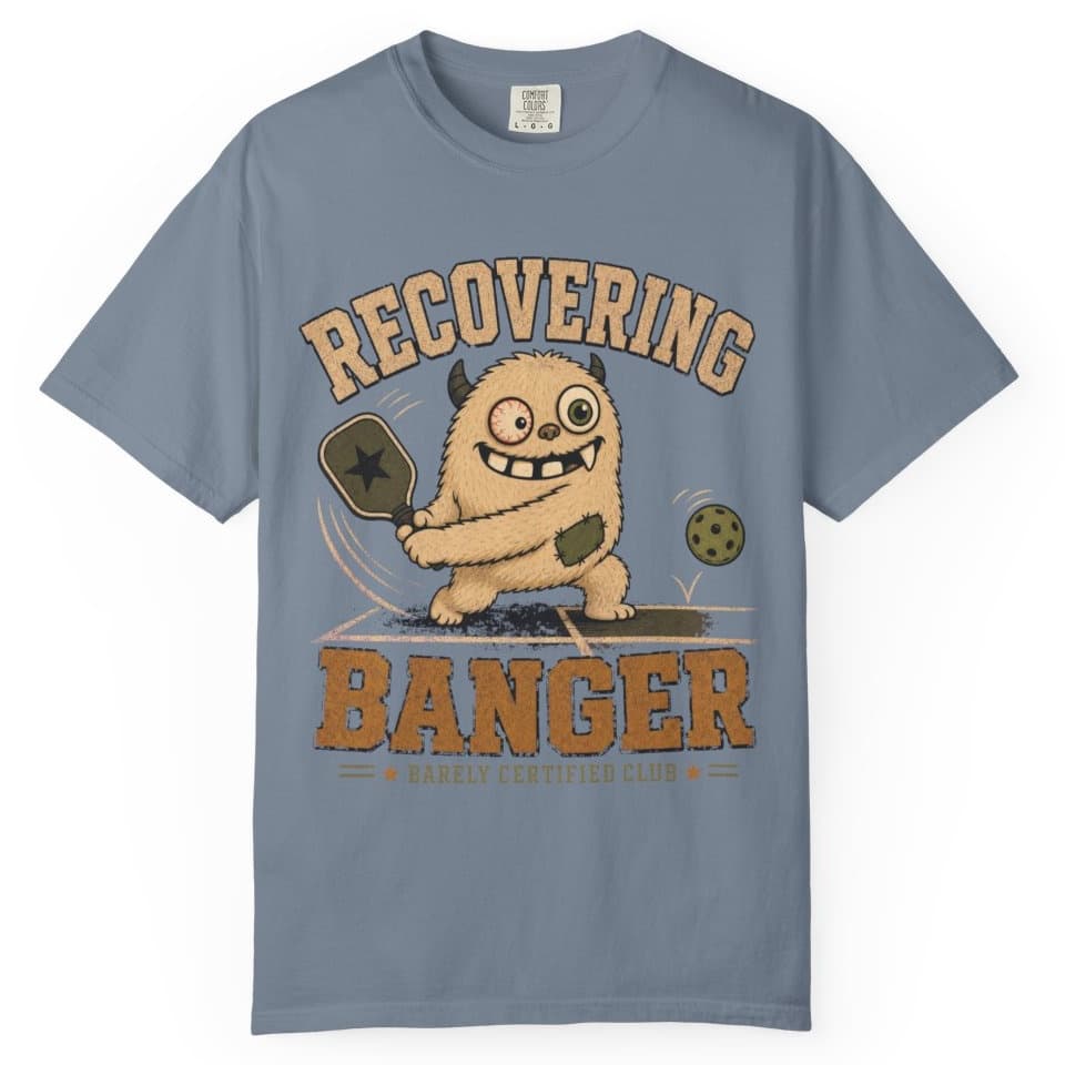Recovering Banger t-shirt in Midnight, photo 7