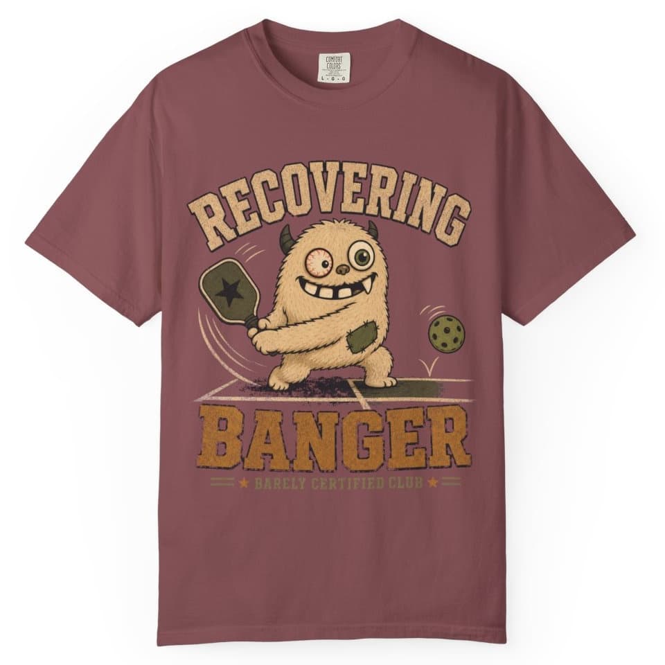 Recovering Banger t-shirt in Midnight, photo 8