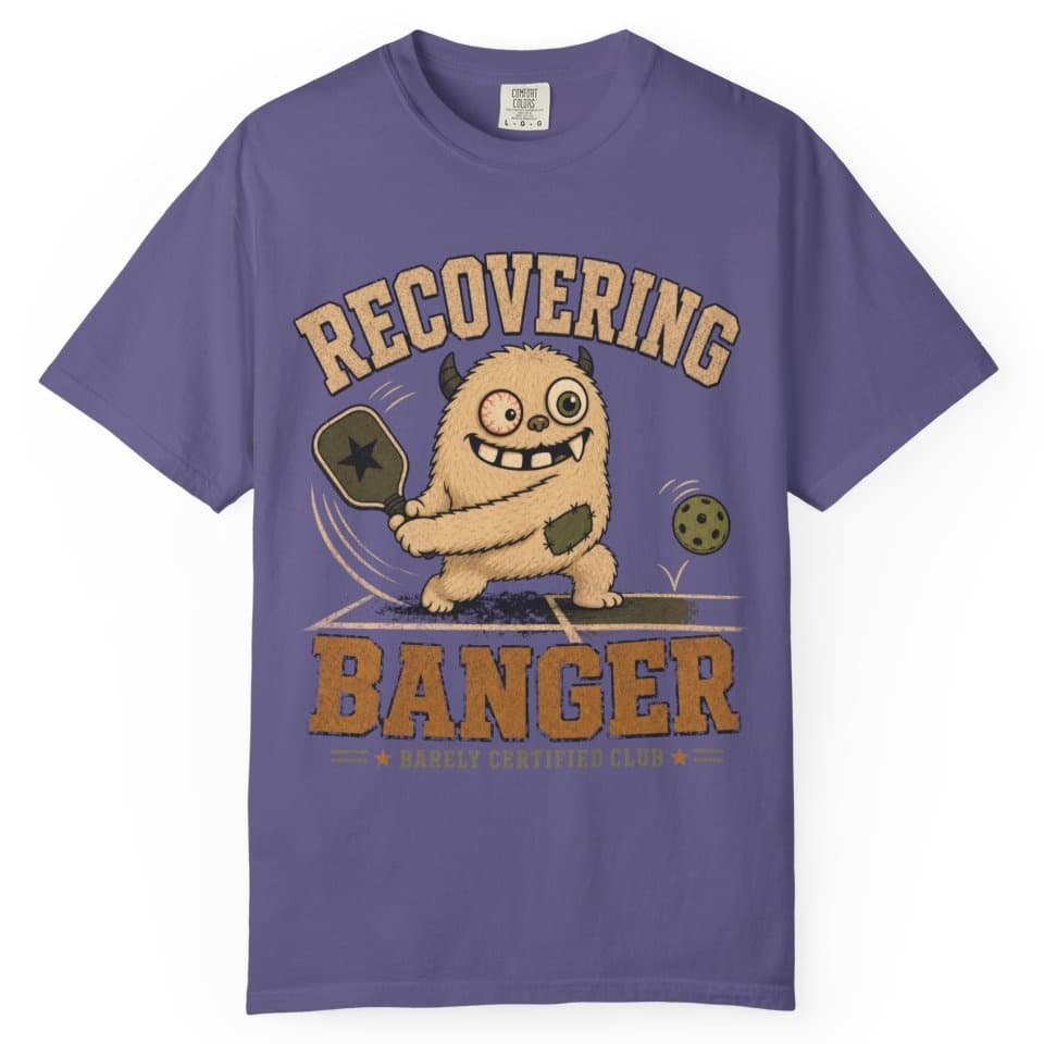 Recovering Banger t-shirt in Midnight, photo 5