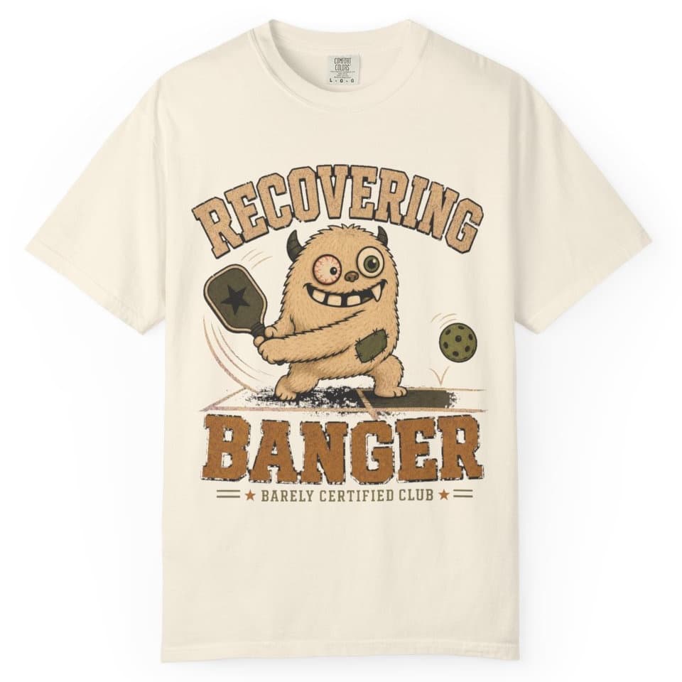 Recovering Banger t-shirt in Midnight, photo 9