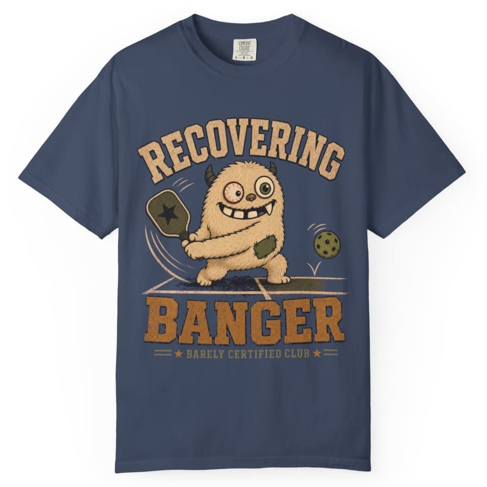 Recovering Banger t-shirt in Midnight, photo 1
