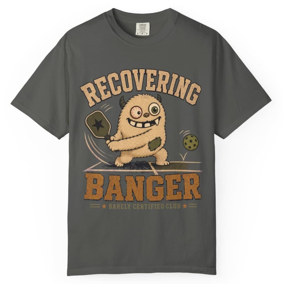 Recovering Banger t-shirt in Midnight, photo 3