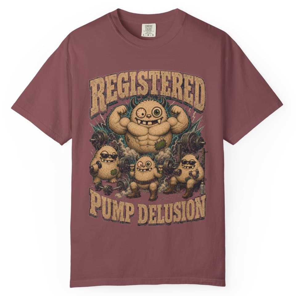Registered Pump Delusion t-shirt in Espresso, photo 9