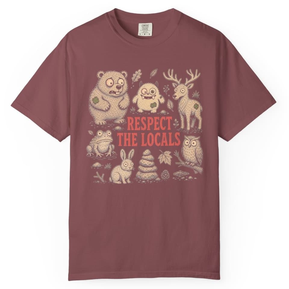 Respect the Locals t-shirt in Espresso, photo 9