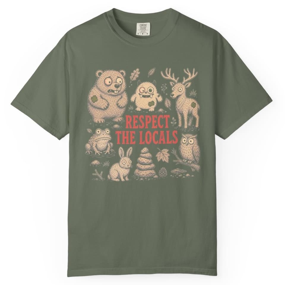 Respect the Locals t-shirt in Espresso, photo 5