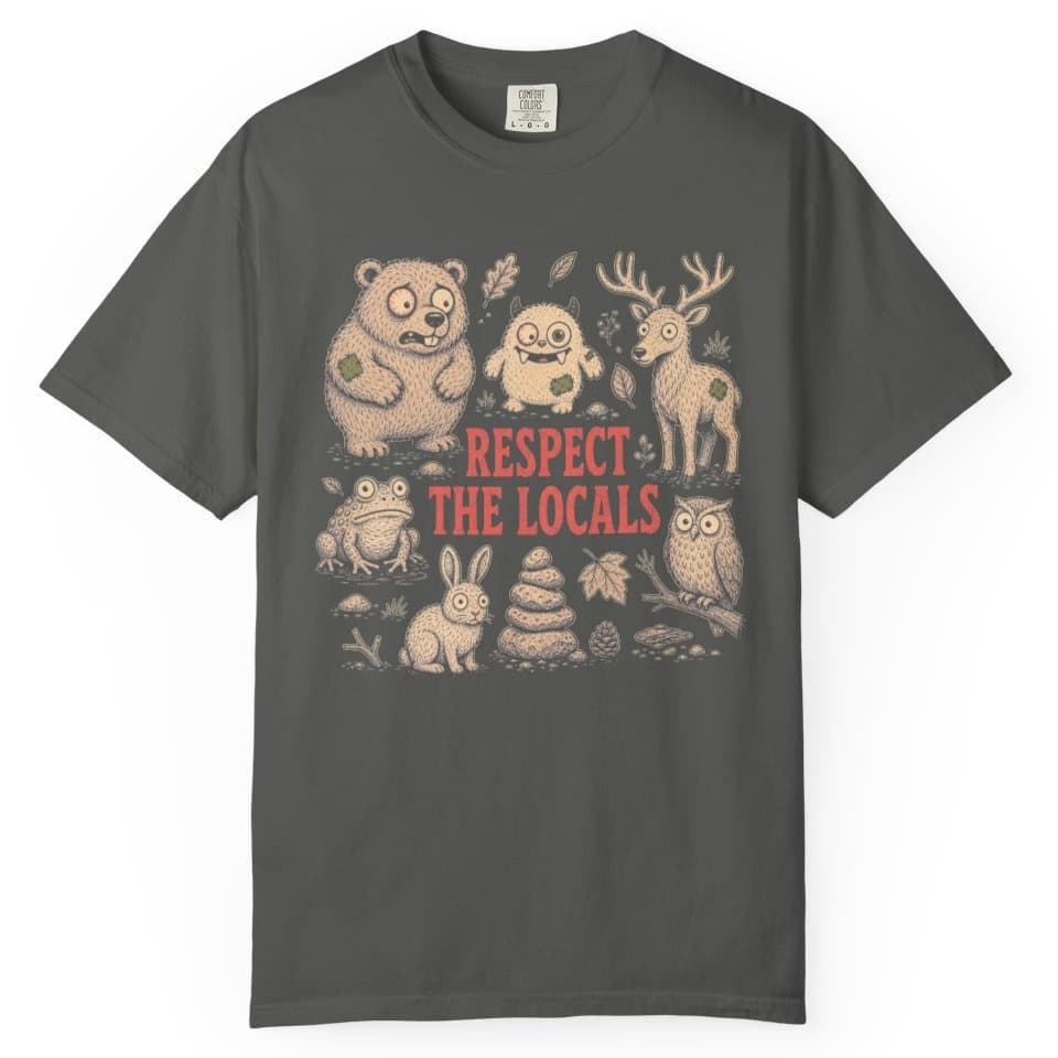 Respect the Locals t-shirt in Espresso, photo 4