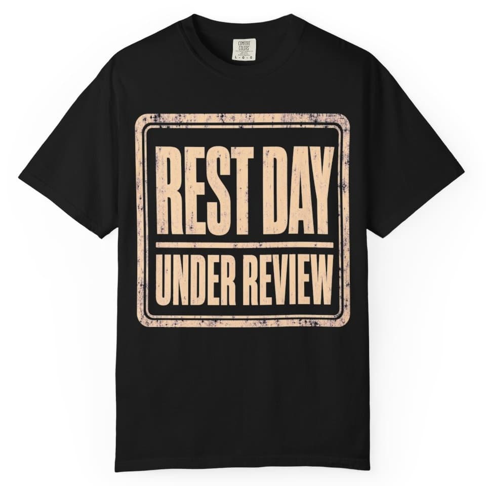 Rest Day Review Board t-shirt in Black, photo 1