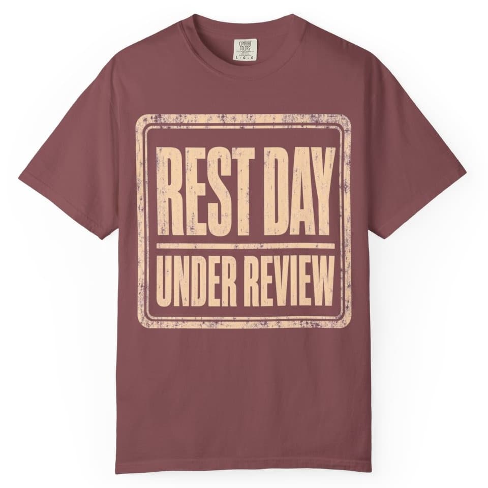 Rest Day Review Board t-shirt in Black, photo 9