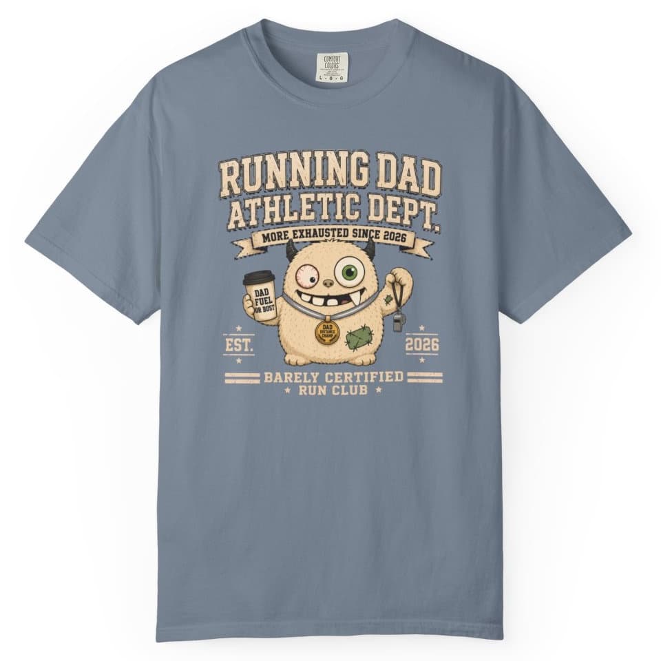 Running Dad Dept t-shirt in Grape, photo 8