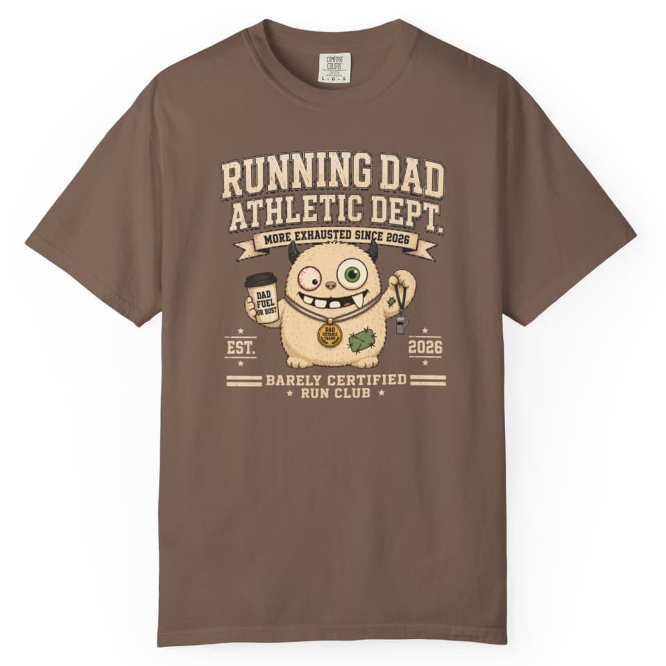 Running Dad Dept t-shirt in Grape, photo 4