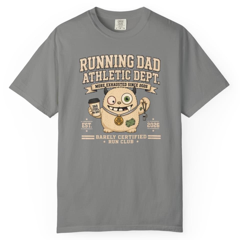 Running Dad Dept t-shirt in Grape, photo 7