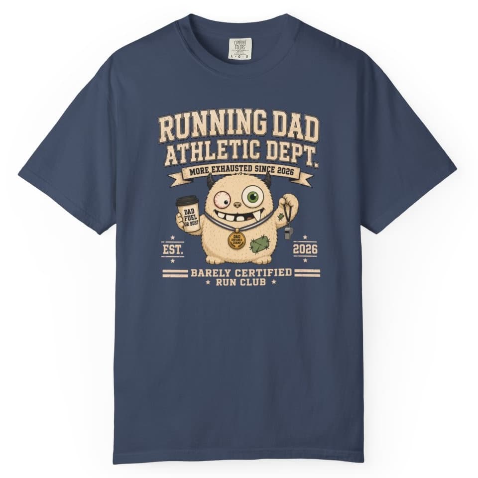 Running Dad Dept t-shirt in Grape, photo 3