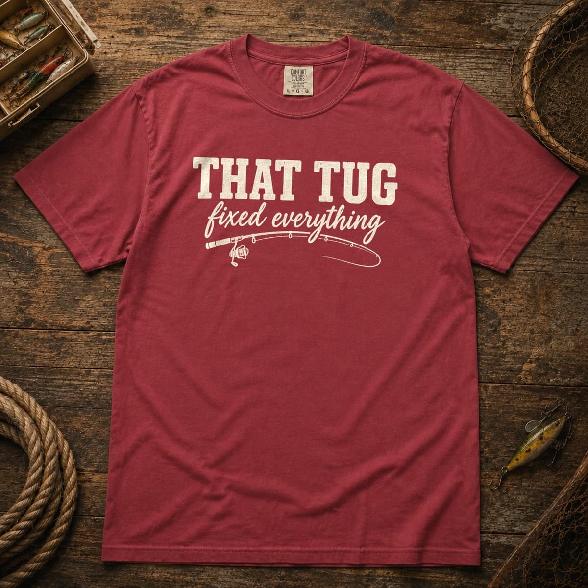 That Tug Fixed Everything t-shirt in Espresso, photo 6