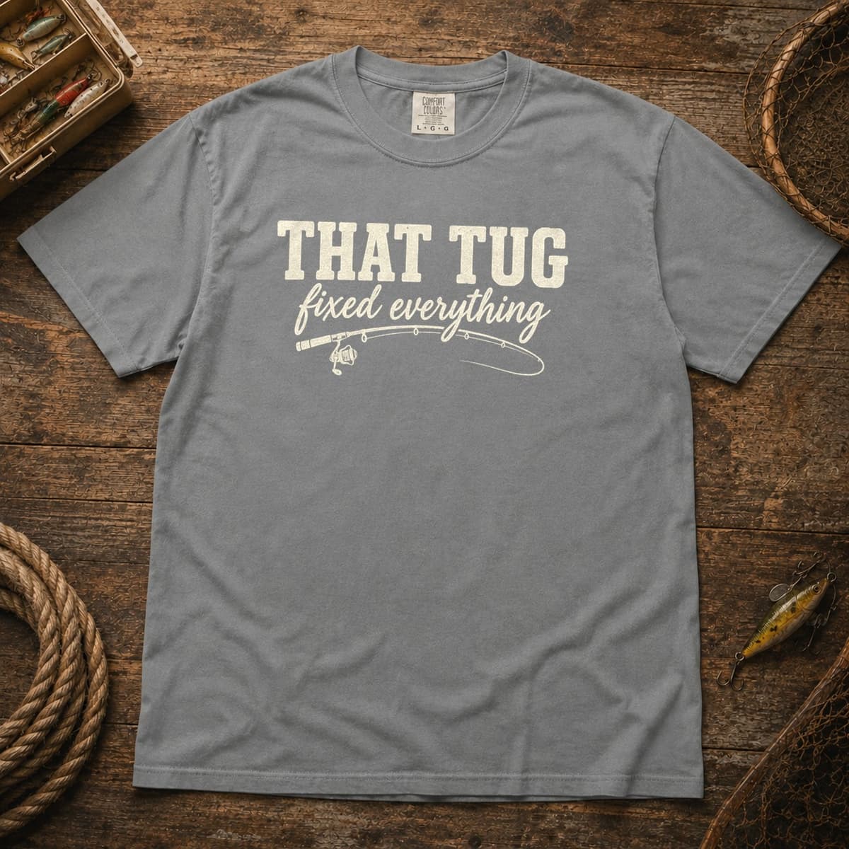 That Tug Fixed Everything t-shirt in Espresso, photo 8
