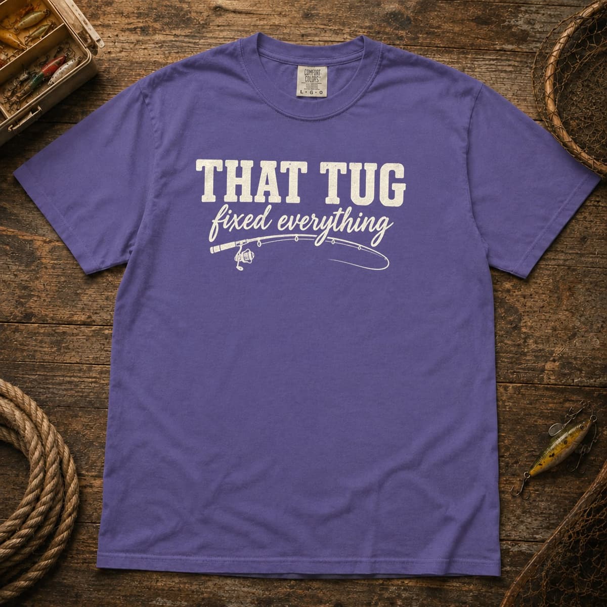 That Tug Fixed Everything t-shirt in Espresso, photo 4