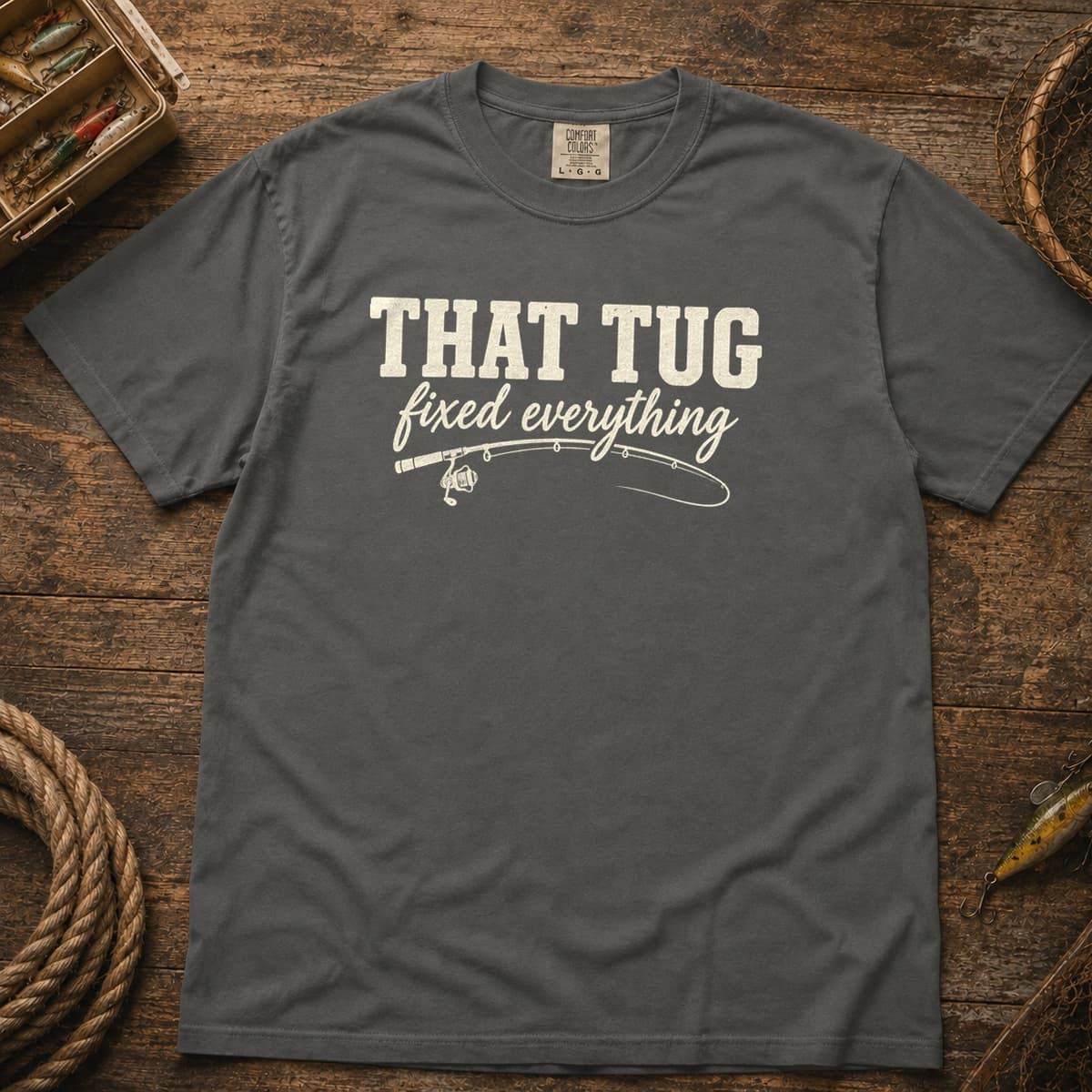 That Tug Fixed Everything t-shirt in Espresso, photo 11