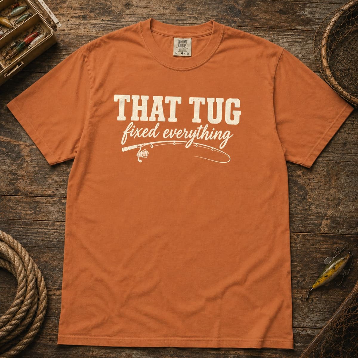 That Tug Fixed Everything t-shirt in Espresso, photo 5