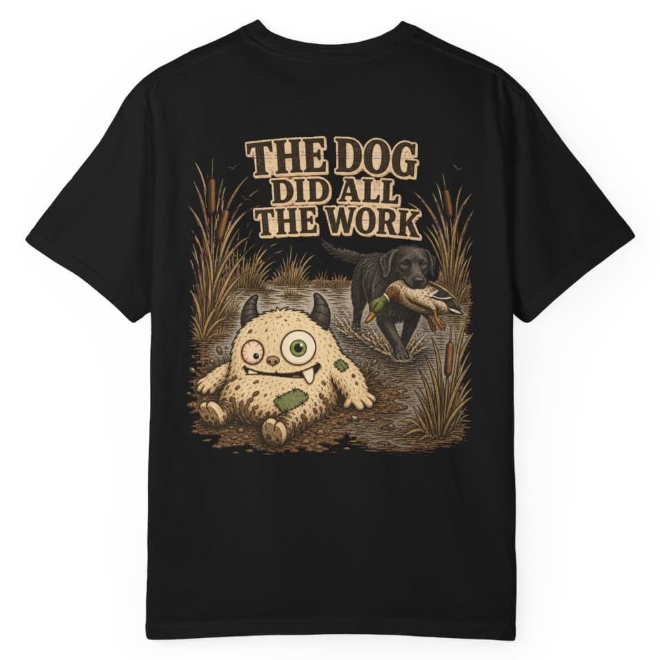 The Dog Did All The Work t-shirt in Blue Jean, photo 5
