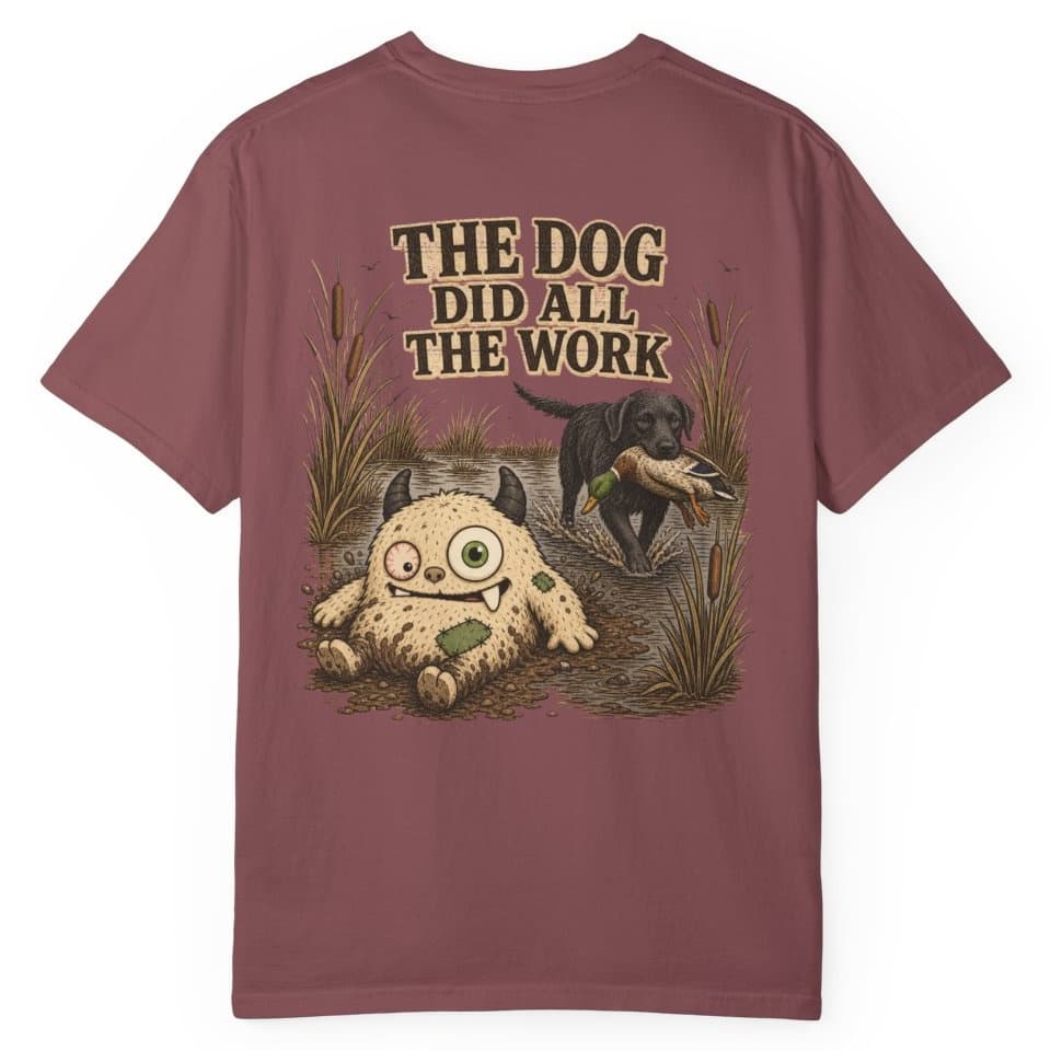 The Dog Did All The Work t-shirt in Blue Jean, photo 17