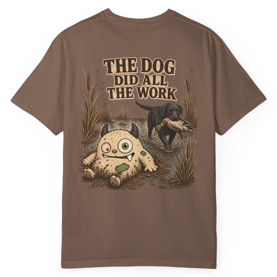 The Dog Did All The Work t-shirt in Blue Jean, photo 7