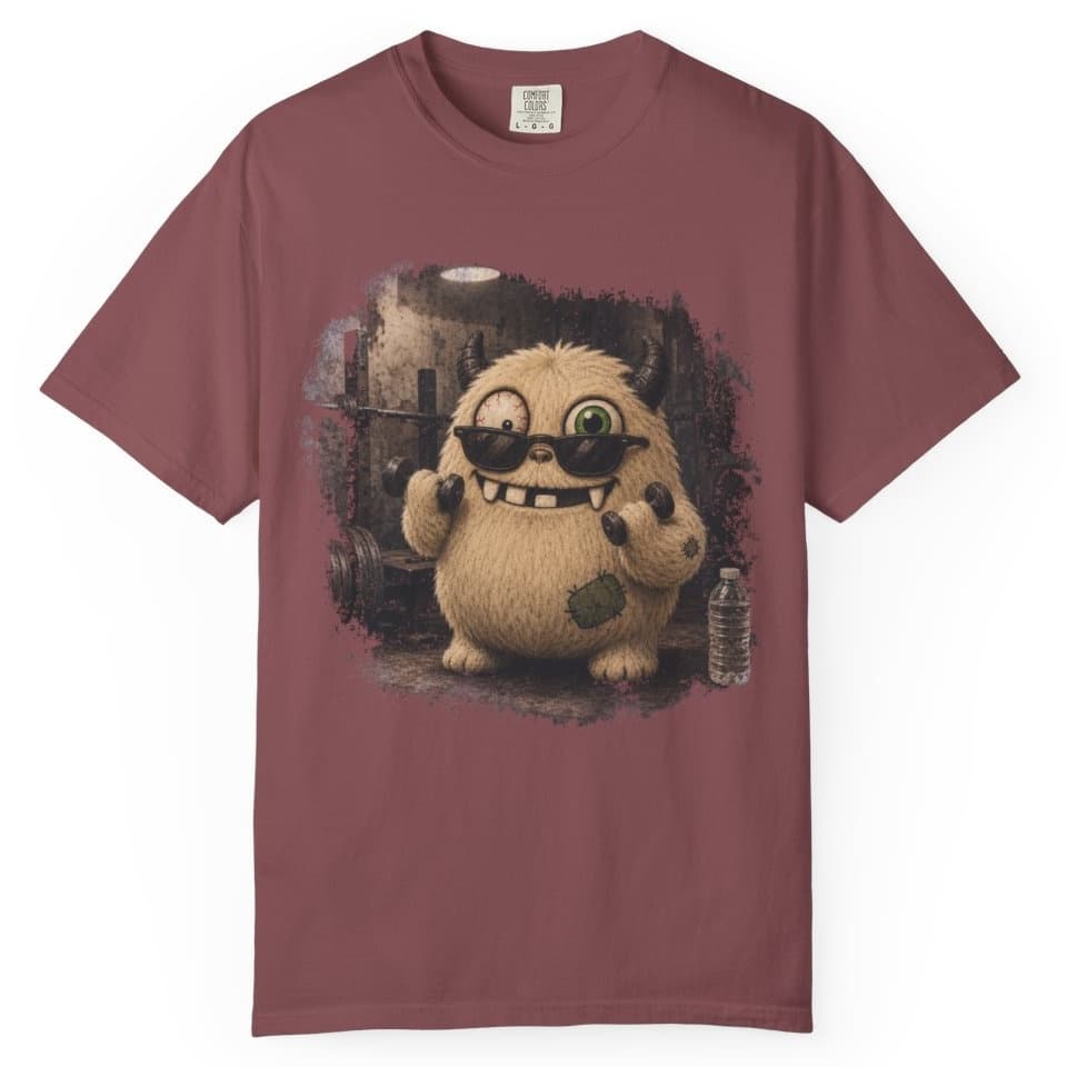 Tiny Dumbbell Confidence t-shirt in Pepper, photo 9