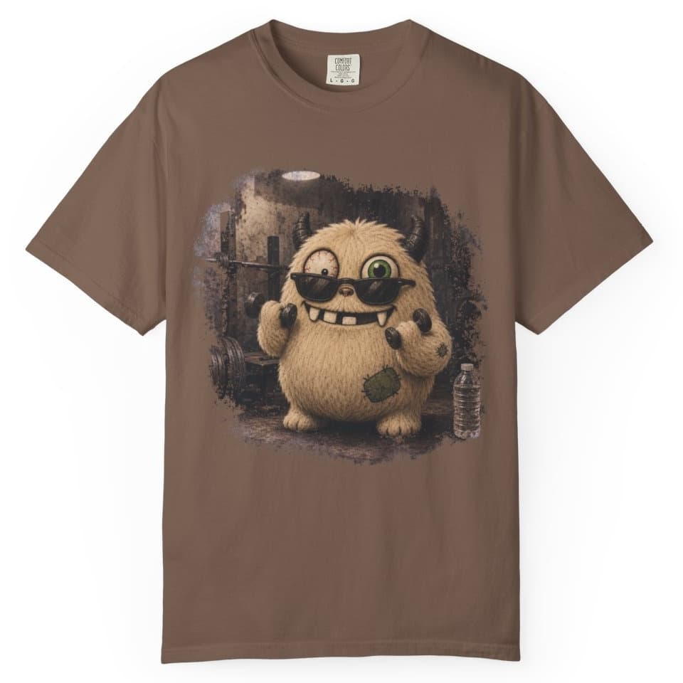 Tiny Dumbbell Confidence t-shirt in Pepper, photo 4