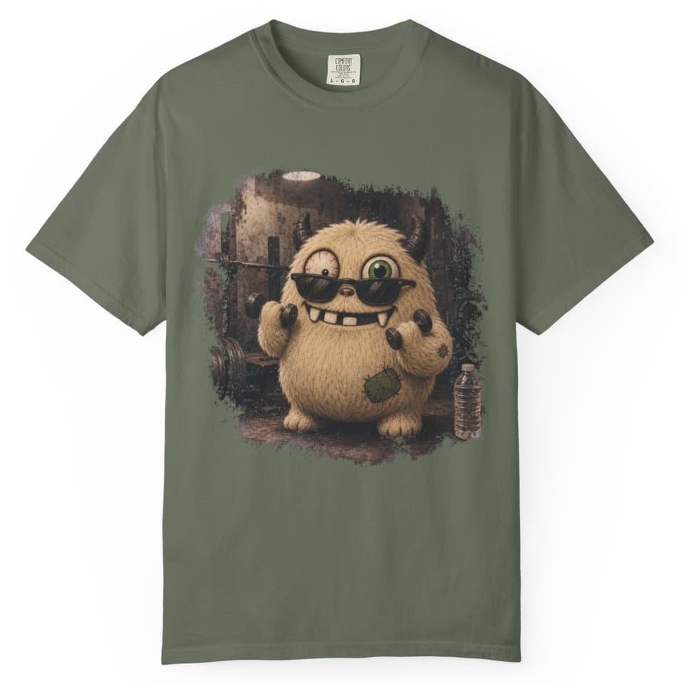 Tiny Dumbbell Confidence t-shirt in Pepper, photo 5