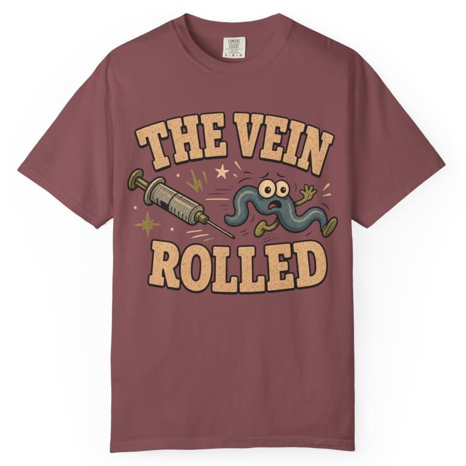 Rolled Vein t-shirt in Grape, photo 9