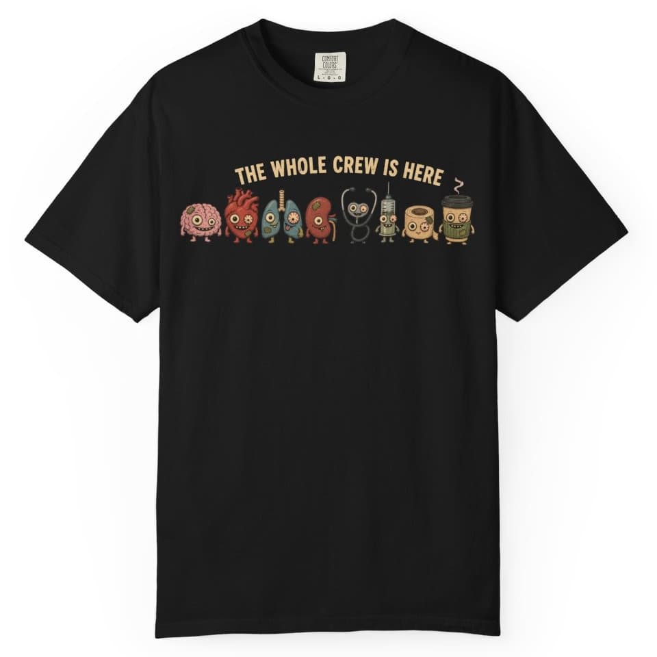 Whole Crew Is Here II t-shirt in Black, photo 1